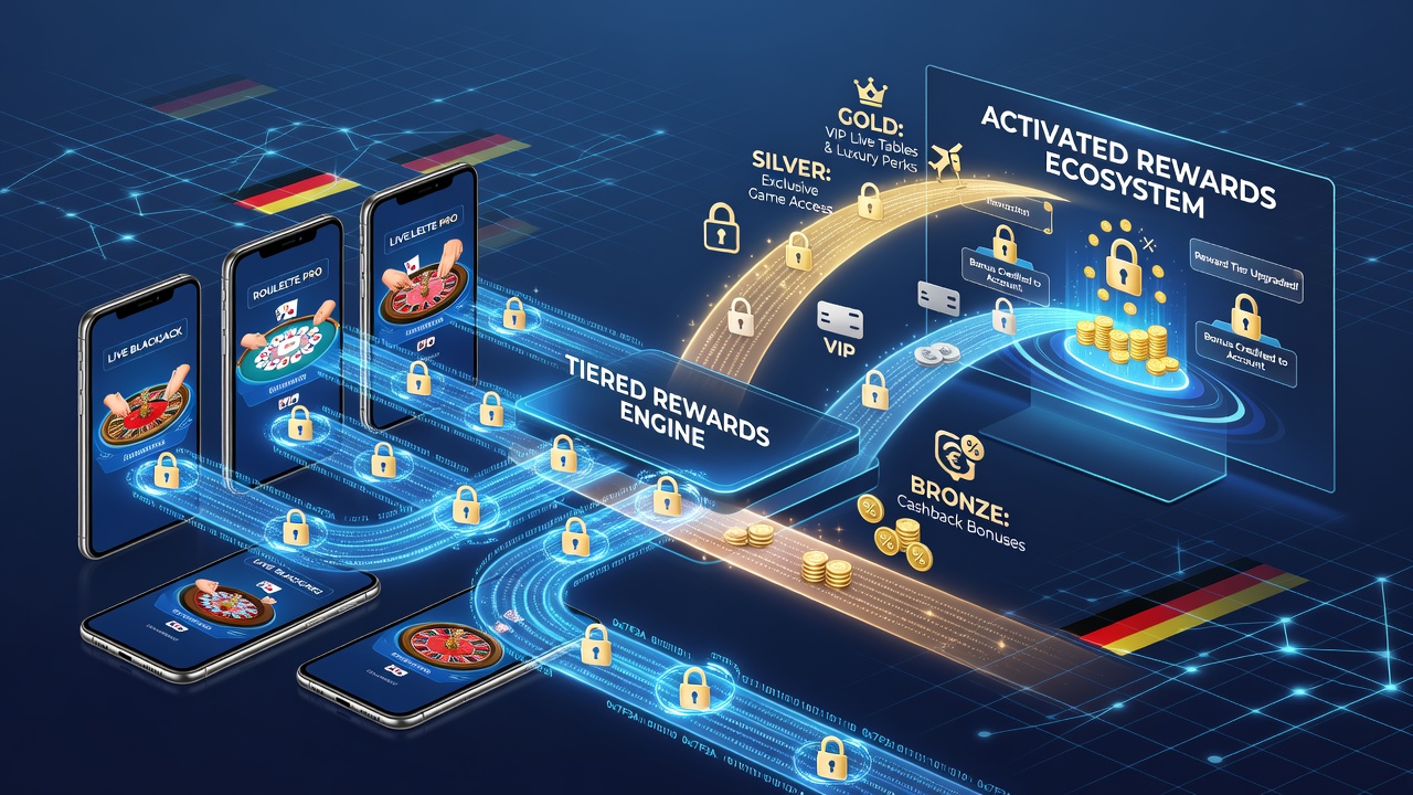 Mobile Live-Dealer-Sessions mit gestaffelten Belohnungen