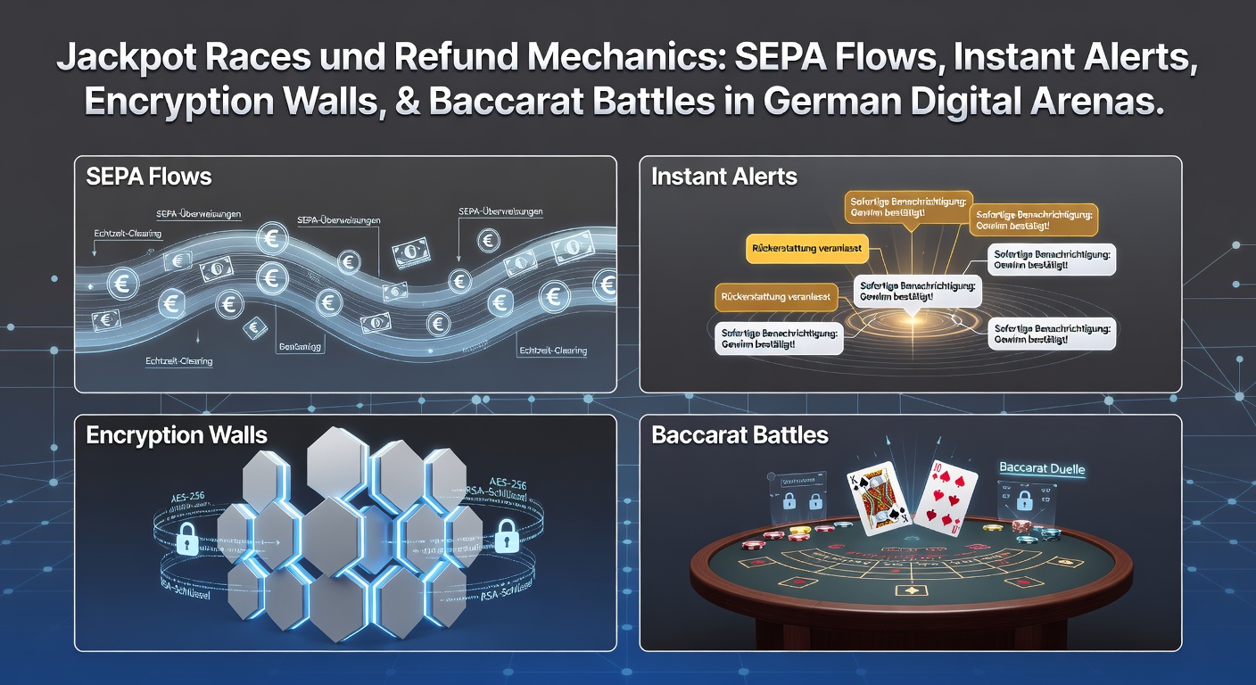 Digitale Arena mit leuchtenden Jackpot-Rennen und sicheren SEPA-Transaktionen in deutschen Online-Casinos