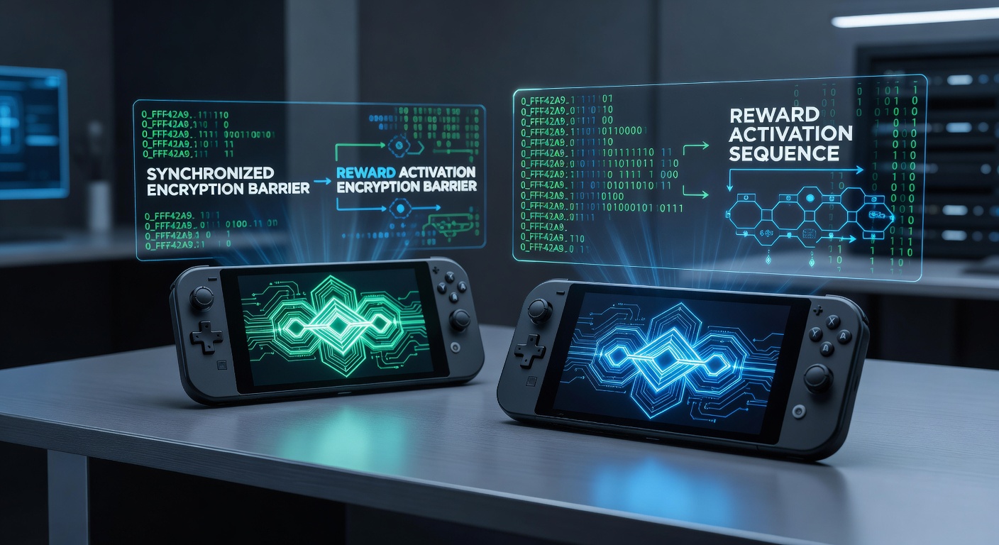 Illustration synchronisierter Verschlüsselungsbarrieren in mobilen Live-Gaming-Apps